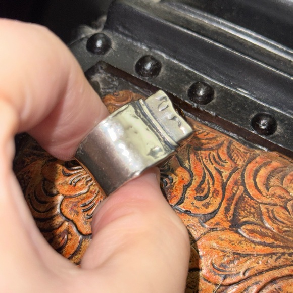 Silpada Smoky Quartz Dusk Till Dawn Sterling Silver Retired Ring Size 7.5 - Picture 3 of 3